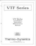 Предварительный просмотр 1 страницы Thermo Dynamics VTF Series Installation, Operation & Maintenance Manual