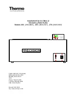 Thermo Electron 260 Installation & Service Manual preview