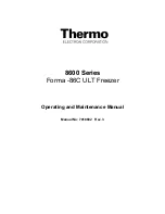 Thermo Electron 8600 Series Operating And Maintenance Manual preview