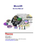 Thermo Electron MicroXR Service Manual preview