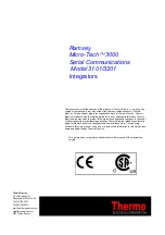 Preview for 3 page of Thermo Electron Ramsey Micro-Tech 3000 Series Serial Communications Manual