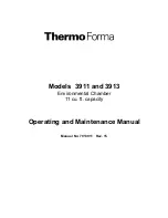 Thermo Forma 3911 Operating And Maintenance Manual preview