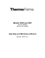 Preview for 1 page of Thermo Forma 3950 Operating And Maintenance Manual