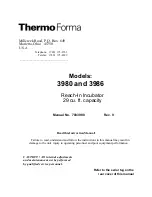 Thermo Forma 3980 Manual preview