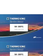 Thermo King SB-200TG Operation Manual предпросмотр