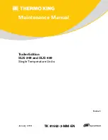 Предварительный просмотр 1 страницы Thermo King SLXi-300 Maintenance Manual