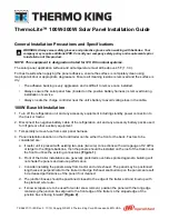 Preview for 1 page of Thermo King ThermoLite Installation Manual