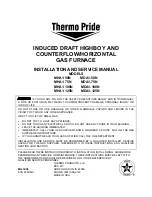 Предварительный просмотр 2 страницы Thermo Pride MDA1-100N Installation And Service Manual