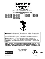 Thermo Pride OH6FA072D48C Installation And Operation Manual preview