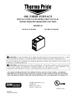 Preview for 1 page of Thermo Pride OL20FA151T60 Series Installation And Operation Manual