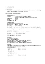 Preview for 5 page of Thermo Ramsey MINI 11-100F Operating And Service Manual