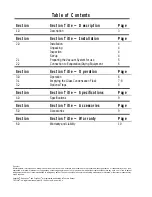 Предварительный просмотр 2 страницы Thermo Savant UVS400 Instruction Manual