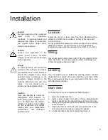 Preview for 9 page of Thermo Scientific 25LCEETSA Installation And Operation Instructions Manual