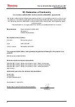 Preview for 2 page of Thermo Scientific 50135466 Operating Instructions Manual