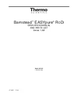 Thermo Scientific Barnstead EASYpure RODI 1332 Series Operation Manual And Parts List preview