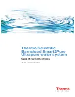 Thermo Scientific Barnstead Smart2Pure 12 UF Operating Instructions Manual preview