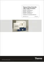 Preview for 1 page of Thermo Scientific BF51634BC-1 Installation And Operation Manual