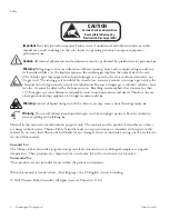 Preview for 3 page of Thermo Scientific BioCane CK50900 Series Operation Manual And Parts List