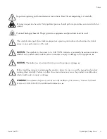 Preview for 4 page of Thermo Scientific BioCane CK50900 Series Operation Manual And Parts List