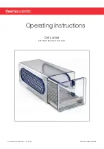 Thermo Scientific Cell Locker Operating Instructions Manual preview