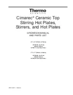 Preview for 1 page of Thermo Scientific Cimarec HP194515 Operation Manual And Parts List