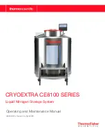 Thermo Scientific CryoExtra 20 CE8120 Operating And Maintenance Manual предпросмотр