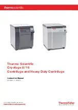 Thermo Scientific Cryofuge 16 Instruction Manual preview