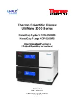 Thermo Scientific Dionex UltiMate 3000 Series Operating Instructions Manual preview