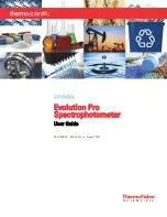 Thermo Scientific Evolution Pro User Manual preview