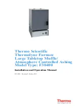 Thermo Scientific F30400 Installation And Operation Manual preview
