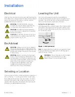 Preview for 11 page of Thermo Scientific Fisher brand Isotemp FBV20FPSA Installation And Operation Manual