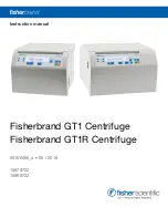 Thermo Scientific Fisher Scientific Fisherbrand GT1 Centrifuge Instruction Manual preview