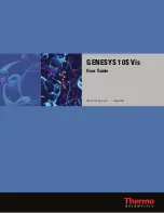 Предварительный просмотр 1 страницы Thermo Scientific GENESYS 10S Vis User Manual