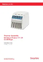 Preview for 1 page of Thermo Scientific Heraeus Fresco 17 Instructions For Use Manual