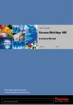 Preview for 1 page of Thermo Scientific Heraeus Multifuge 4KR Instruction Manual