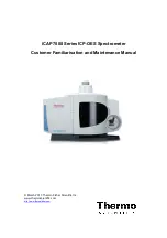 Preview for 1 page of Thermo Scientific iCAP 7000 Series Manual