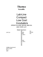 Preview for 1 page of Thermo Scientific Lab-Line 100 Operation And Repair Manual And Parts List