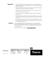 Preview for 2 page of Thermo Scientific Orion 2001FC Instruction Sheet