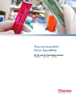 Предварительный просмотр 1 страницы Thermo Scientific Orion AquaMate UV-Vis User Manual