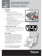 Thermo Scientific Orion Star A215 Instruction Sheet предпросмотр