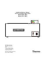 Thermo Scientific PRECISION 2878 Installation And Service Manual preview