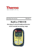 Предварительный просмотр 1 страницы Thermo Scientific RadEye PRD-ER Operating Instructions Manual