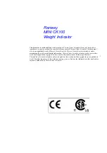 Preview for 2 page of Thermo Scientific Ramsey MINI CK100 Operating And Service Manual