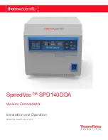 Thermo Scientific Savant SpeedVac SPD140DDA Installation And Operation Manual предпросмотр