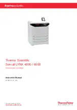 Preview for 1 page of Thermo Scientific Sorvall LYNX 4000 Instruction Manual