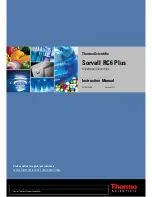 Thermo Scientific Sorvall RC6 Plus Instruction Manual preview