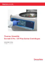 Preview for 1 page of Thermo Scientific Sorvall ST Plus Series Instructions For Use Manual