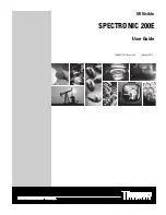 Предварительный просмотр 1 страницы Thermo Scientific SPECTRONIC 200 User Manual