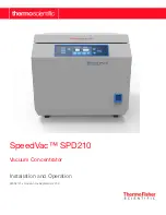 Thermo Scientific SpeedVac SPD210 Installation And Operation Manual preview