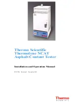 Предварительный просмотр 1 страницы Thermo Scientific Thermolyne NCAT F85930 Installation And Operation Manual